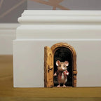 Cute Mouse Hole Wall Sticker – Playful Self-Adhesive Nursery & Home Wall Decor