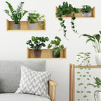 3pcs Plant Wall Sticker Set Home Decor