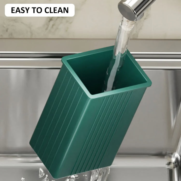 Space-Saving Multi-Function Kitchen Knife Holder & Cutlery Drainer Rack, PP Utensil Organizer