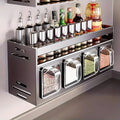 Stainless Steel Wall-Mounted Kitchen Spice Rack