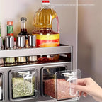 Stainless Steel Wall-Mounted Kitchen Spice Rack