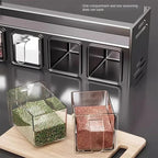 Stainless Steel Wall-Mounted Kitchen Spice Rack