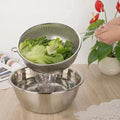 Portable Stainless Steel Colander Basket, Multipurpose Strainer for Kitchens, Comfortable Grip