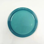 Rainbow Enamel Dinner Plates Set Colorful Round Decorative Tableware