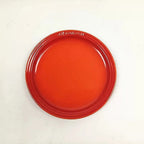 Rainbow Enamel Dinner Plates Set Colorful Round Decorative Tableware