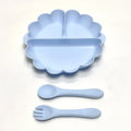 Children's Silicone Dinner Plate Set, Fruit Plate with Convenient Desktop Adsorption, Safe Tableware