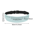 Running Pouch Belt Portable, Sports Waist Pack Fanny Pack Wallet Adjustable, Phone Holder Men Women Gym Bum Bag