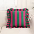 Striped Lace Velvet Pillowcase Soft Cushion Covers Luxury Cozy Pillowcases for Couch Bedroom Living Room Home Decoration